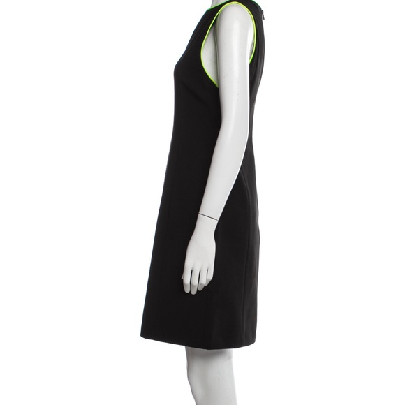 Alice + Olivia Colin Acetate Dress in Black Neon size 6 - Picture 7 of 8
